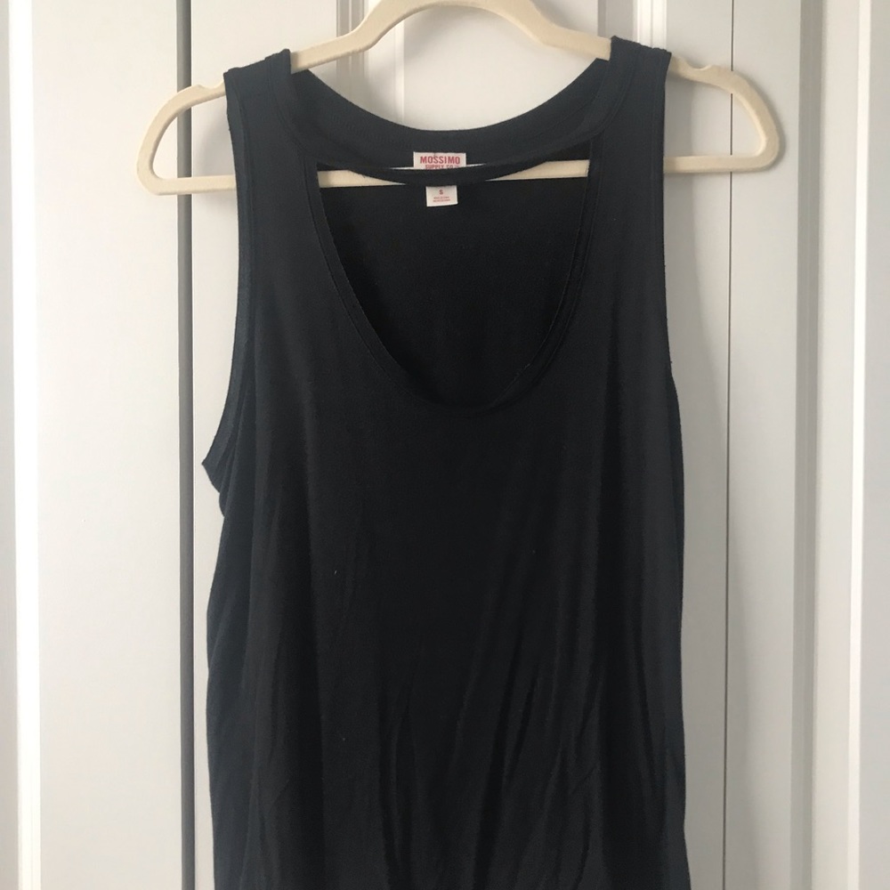 V neck choker shirt tank top